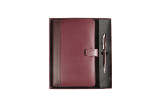 Non-Leather Notebook & Pen Gift Set